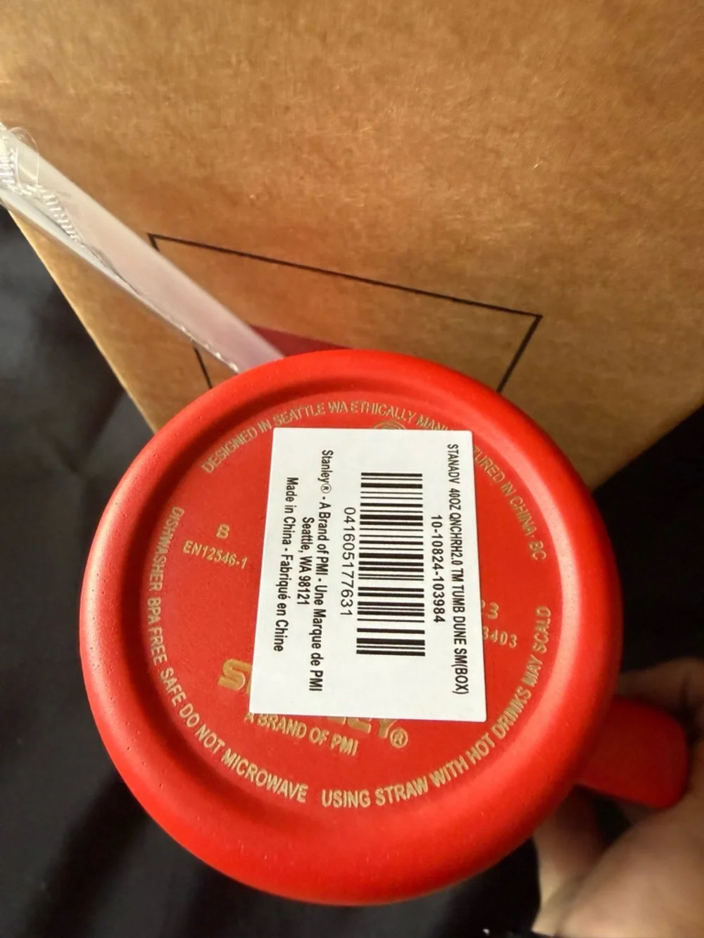 New Stanley 40oz Red Laser Engraved Magical Castle and Friends with Straw - Picture 14 of 14
